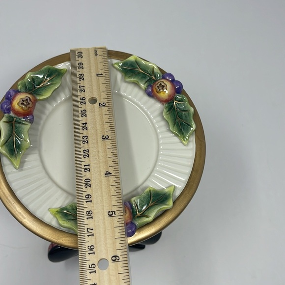 FITZ & FLOYD: Santa Claus Candle Holder Pillar Christmas Holiday Decor - Picture 10 of 11